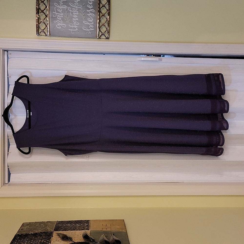 Dark purple dress